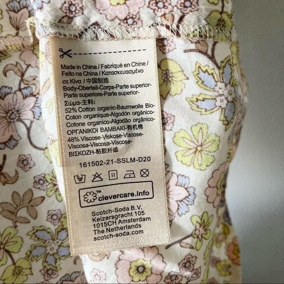 SCOTCH & SODA MAISON SCOTCH Long sleeve floral print SUMMER EDITION size Large - Picture 5 of 5